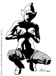 Rating: Explicit Score: 0 Tags: 1girls beauty_mark black_and_white breasts female fishnet_legwear freshly-picked_tingles_rosy_rupeeland hands_on_breasts heels lipstick mole_under_mouth panties pinkle primitus rule34 rupee shadow solo solo_female solo_focus squatting tattoo the_legend_of_zelda topless white_background User: bunchy7s