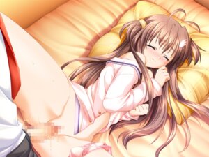 Rating: Explicit Score: 0 Tags: 1boy 1girls alpha_(artist) antenna_hair blush brown_hair censored closed_eyes clothing female game_cg konna_ko_ga_itara_boku_wa_mou long_hair lying male mitsuse_ayana panties panties_around_leg pillow pink_panties pussy rule34 sex uncensored vaginal_penetration User: bunchy7s