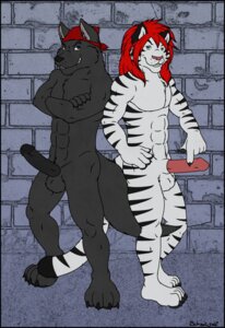 Rating: Explicit Score: 0 Tags: acey_winters acwtiger anthro balls black_body black_border black_fur black_penis border canid canine canis clothing duo e621 erection felid fur genitals hair hi_res kerchief looking_at_viewer lupine_assassin male mammal markings naturally_unclothed nude pantherine penis pose red_kerchief schizowolf tail tiger wolf User: bunchy7s Rating: Explicit Score: 0 Tags: acey_winters acwtiger anthro balls black_body black_border black_fur black_penis border canid canine canis clothing duo e621 erection felid fur genitals hair hi_res kerchief looking_at_viewer lupine_assassin male mammal markings naturally_unclothed nude pantherine penis pose red_kerchief schizowolf tail tiger wolf User: bunchy7s