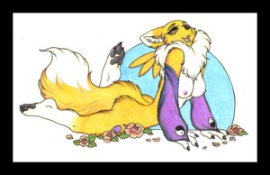 Rating: Questionable Score: 0 Tags: anthro areola armwear bandai_namco black_border black_sclera blue_eyes border breasts bridal_gauntlets butt canid canine chest_tuft claws clothing countershading digimon digimon_(species) dipstick_tail e621 facial_markings female fluffy fluffy_tail fur head_markings luthien_nightwolf mammal mane markings mostly_nude multicolored_body multicolored_fur multicolored_tail nipples open_mouth pawpads paws renamon solo tail tail_between_buttocks tail_markings traditional_media_(artwork) tuft two_tone_body two_tone_fur two_tone_tail white_body white_fur white_tail yellow_body yellow_fur yellow_tail yin_yang User: bunchy7s
