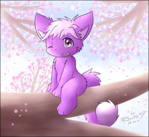 Rating: Safe Score: 0 Tags: 2011 ambiguous_gender anthro biped canid canine cherry_blossom e621 flower fox fur mammal plant prunus_(flower) purple_body purple_fur route9 sitting solo tail tree young young_anthro User: bunchy7s
