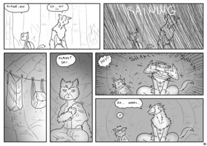Rating: Questionable Score: 0 Tags: angry anthro bag caan_(james_howard) cave chimera clothing cold comic cross-popping_vein den dialogue digital_drawing_(artwork) digital_media_(artwork) domestic_cat duo e621 english_text felid feline felis greyscale hybrid inside james_howard kit_(james_howard) line_art male mammal monochrome multiple_scenes outside plant raining sergal shirt splash tail text topwear tree vein wet wood User: bunchy7s