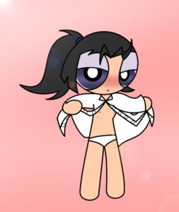 Rating: Explicit Score: 0 Tags: barasia black_hair blue_eyes blush female gamefanppg open_clothes open_shirt panties ponytail rule34 shirt style_parody tied_hair User: bunchy7s