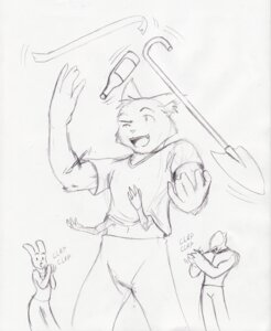 Rating: Safe Score: 0 Tags: 4_arms ace_(rq) anthro avian bird black_and_white bludgeony_caneshovel bottle clapping clothed clothing container crowbar domestic_cat e621 felid feline felis female graphite_(artwork) group juggling lagomorph leporid line_art male mammal medical_instrument monochrome multi_arm multi_limb queblock rabbit ruby_(rq) ruby_quest scalpel scientific_instrument sketch surgical_instrument tom_(rq) tools traditional_media_(artwork) User: bunchy7s