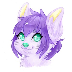 Rating: Safe Score: 0 Tags: ambiguous_gender anthro bust_portrait canid canine canis domestic_dog e621 green_eyes hair hi_res iceblizzard mammal portrait purple_hair smile solo User: bunchy7s