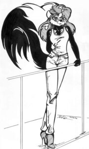Rating: Safe Score: 0 Tags: anthro biped boots bottomwear clothing e621 eyewear female footwear glasses hair high_heeled_boots high_heels long_hair mammal mephitid monochrome pants polecat_(artist) shirt shoes skunk solo tail tank_top topwear User: bunchy7s Rating: Safe Score: 0 Tags: anthro biped boots bottomwear clothing e621 eyewear female footwear glasses hair high_heeled_boots high_heels long_hair mammal mephitid monochrome pants polecat_(artist) shirt shoes skunk solo tail tank_top topwear User: bunchy7s