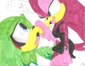 Rating: Questionable Score: 0 Tags: accipitrid accipitriform anthro avian beak bird blue_eyes breasts chest_tuft clothing dialogue dress duo e621 english_text female fur green_body hi_res hirundinid imminent_rape imminent_sex jet_the_hawk male marker_(artwork) non-mammal_breasts oscine passerine purple_body realsegasoniclover romantic romantic_couple scared sega side_view simple_background sonic_riders sonic_the_hedgehog_(series) swallow_(bird) text traditional_media_(artwork) tuft wave_the_swallow white_background User: bunchy7s