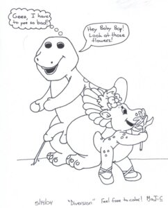 Rating: Explicit Score: 0 Tags: 2004 baby_bop barney_and_friends barney_the_dinosaur dinosaur english_text female male monochrome peeing peeing_on_ground pissing rule34 scalie speech_bubble thought_bubble urinating urinating_male urination urine urine_stream User: bunchy7s