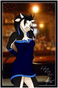 Rating: Safe Score: 0 Tags: 2012 2:3 anthro bar blue_eyes bovid bovine clothing dress e621 female hair horn kirfkin looking_at_viewer lycanthropicfae mammal ribbons solo tail tail_tuft tuft User: bunchy7s