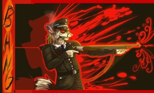 Rating: Safe Score: 0 Tags: abstract_background ambiguous_gender anthro cigarette claws clothing e621 gun lizzarnd mammal mouse murid murine nazi onomatopoeia ranged_weapon red_eyes rifle rodent schutzstaffel simple_background solo sound_effects tail text uniform weapon User: bunchy7s