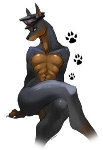 Rating: Questionable Score: 0 Tags: 6_breasts abs anthro biped black_nose breasts brown_body brown_fur canid canine canis claws clothing crossed_legs domestic_dog e621 female footprint front_view fur grey_body grey_fur hat hat_only headgear headgear_only headwear headwear_only humanoid_pointy_ears looking_at_viewer mammal michidzuki mostly_nude multi_breast muscular muscular_anthro muscular_female pawprint peaked_cap pointy_ears simple_background sitting solo supernumerary_breasts white_background yellow_eyes User: bunchy7s