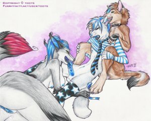 Rating: Explicit Score: 0 Tags: 2010 accessory anthro anthro_on_anthro balls blue_penis bodily_fluids bottomless breasts canid canine canis clothed clothing collar e621 ear_piercing erection fellatio female foreskin genital_fluids genitals group group_sex humanoid_genitalia humanoid_penis licking male male/female mammal necktie nipple_piercing nipples nude oral partially_retracted_foreskin penile penis penis_lick piercing sex tail text threesome tongue tongue_out tongue_piercing toots trio url vaginal_fluids vulva wolf User: bunchy7s