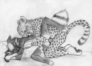 Rating: Explicit Score: 0 Tags: 2011 all_fours anal anal_penetration anthro balls bed bodily_fluids canid canine cheetah cum cum_in_ass cum_inside dumari duo e621 erection felid feline fox from_behind_position furniture genital_fluids genitals graphite_(artwork) greyscale knot male male/male male_penetrated male_penetrating male_penetrating_male mammal monochrome nude penetration penis sex sketch spera tail traditional_media_(artwork) User: bunchy7s