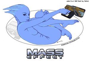 Rating: Explicit Score: 0 Tags: alien asari blue_eyes blue_skin english female female_only fetal_position gun izra knees_on_chest liara_t'soni mass_effect nude on_back pistol rule34 solo weapon white_background User: bunchy7s