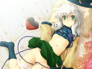 Rating: Questionable Score: 0 Tags: female flat_chest flower footwear green_eyes grey_hair heart koishi_komeiji long_sleeves lying no_bra panties panties_around_leg panties_around_one_leg panty_pull petals rose rule34 shirt_lift shushio silver_hair skirt skirt_lift socks touhou underwear User: bunchy7s