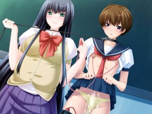 Rating: Explicit Score: 0 Tags: 1boy 1girls black_hair blush bondage breasts brown_hair censored clothing collar crossdressing cum demonstration egg_vibrator female femboy femdom green_eyes higyaku_ms leash long_hair male malesub panties penis pregnant presenting rule34 school_uniform shirt shirt_up short_hair skirt skirt_lift source_request straight underwear vibrator vibrator_on_nipple vibrator_on_penis User: bunchy7s