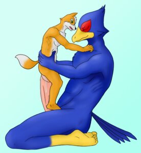 Rating: Explicit Score: 0 Tags: anal anthro avian beak bird blue_body blue_feathers canid canine dominant duo e621 erection falco_lombardi feathers fox fox_mccloud from_front_position genitals hyper interspecies kneeling kp-yoshi larger_dom larger_male macro male male/male male_on_bottom male_on_top male_penetrated male_penetrating male_penetrating_male mammal mastery_position nintendo nude on_bottom on_top penetration penis sex shallow_penetration side_view size_difference smaller_male star_fox straddling tail tail_feathers User: bunchy7s