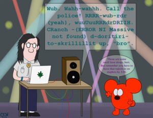 Rating: Safe Score: 0 Tags: 2012 anthro cardinalfsr computer deadmau5 dialogue dilbert dilbert_(character) dogbert_(dilbert) drugs duo e621 electronics english_text eyewear glasses human male mammal marijuana marijuana_leaf mouse murid murine rodent skrillex text what User: bunchy7s Rating: Safe Score: 0 Tags: 2012 anthro cardinalfsr computer deadmau5 dialogue dilbert dilbert_(character) dogbert_(dilbert) drugs duo e621 electronics english_text eyewear glasses human male mammal marijuana marijuana_leaf mouse murid murine rodent skrillex text what User: bunchy7s