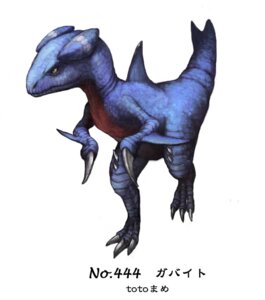 Rating: Safe Score: 0 Tags: ambiguous_gender biped claws detailed digital_media_(artwork) e621 feral gabite generation_4_pokemon japanese_text nintendo pokemon pokemon_(species) realistic simple_background solo tail text toto_mame translated white_background User: bunchy7s