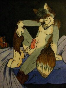 Rating: Explicit Score: 0 Tags: 3:4 animal_genitalia anthro canid canine canis e621 erection genitals hi_res male mammal morning_wood penis purpurn sheath solo tail wolf User: bunchy7s
