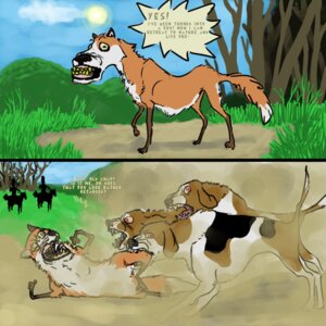 Rating: Questionable Score: 0 Tags: 1:1 after_transformation against-fox-idolatry ambiguous_gender attack beagle bite bodily_fluids british canid canine canis clothing cloud comic crying death derp_eyes detailed_background dialogue digitigrade domestic_dog e621 english_text equid equine feral forest fox grass group hat headgear headwear horse human humor hunter hunting hunting_dog implications killing mammal mountain nature outside plant scent_hound screaming sky sun tail tears teeth text tree violence what User: bunchy7s