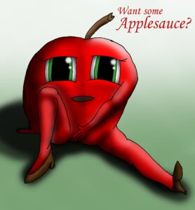Rating: Questionable Score: 0 Tags: ambiguous_gender animate_inanimate apple covering covering_self e621 food food_creature fruit green_eyes not_furry plant red_body red_skin solo unknown_artist what what_has_science_done User: bunchy7s
