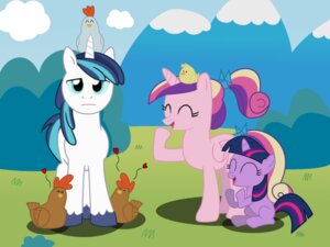 Rating: Safe Score: 0 Tags: 2012 4:3 accessory avian bird blue_eyes blue_hair bow_(feature) bow_accessory bow_ribbon brown_body brown_feathers chicken cloud e621 equid equine eyes_closed feathered_wings feathers female feral friendship_is_magic fur furgonomics galliform grey_body grey_feathers group hair hair_accessory hair_bow hair_ribbon happy hasbro heart_symbol hi_res horn laugh male mammal multicolored_hair my_little_pony mythological_creature mythological_equine mythology outside phasianid pink_body pink_feathers ponytail princess_cadance_(mlp) purple_body purple_fur purple_hair ribbons shining_armor_(mlp) sitting sky tail tail_accessory tail_bow tail_ribbon thunderhawk03 twilight_sparkle_(mlp) two_tone_hair unicorn unimpressed winged_unicorn wings yellow_body yellow_feathers young young_female young_feral User: bunchy7s
