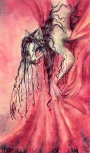 Rating: Questionable Score: 0 Tags: 2008 anthro blood blood_on_face bluari bodily_fluids breasts canid canine canis e621 ear_piercing ear_ring female hair licking licking_lips long_hair mammal piercing red_eyes red_theme ring_piercing solo tongue tongue_out upside_down vampire wolf User: bunchy7s