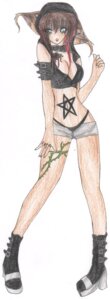Rating: Questionable Score: 0 Tags: blood bodily_fluids clothing crayon_(artwork) e621 felid feline female flower full-length_portrait hi_res human lynx mammal midorikazeneko mixed_media occult_symbol panties panty_peek pen_(artwork) pentagram plant portrait rose_(flower) simple_background solo symbol tattoo traditional_media_(artwork) underwear white_background User: bunchy7s