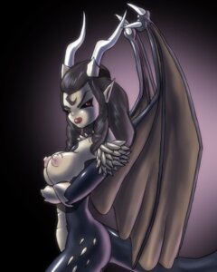 Rating: Questionable Score: 0 Tags: 4:5 animal_humanoid black_hair black_sclera breasts crossed_arms crossgender dragon e621 female ghidorah_(species) godzilla_(series) hair horn humanoid humanoid_pointy_ears kaiju kazira keizer_ghidorah king_ghidorah looking_at_viewer marauder6272 membrane_(anatomy) membranous_wings mythological_creature mythological_scalie mythology nipples non-mammal_breasts non-mammal_nipples pointy_ears red_eyes scalie side_view solo spikes tail toho wings User: bunchy7s