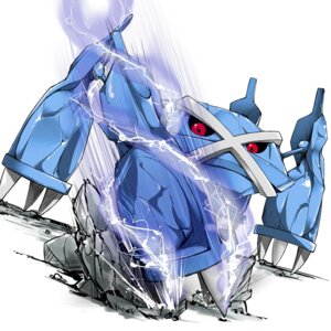 Rating: Safe Score: 0 Tags: 1:1 ambiguous_gender dutch_angle e621 feral generation_3_pokemon hi_res imao_kiiru metagross nintendo pokemon pokemon_(species) red_eyes simple_background solo steel white_background User: bunchy7s