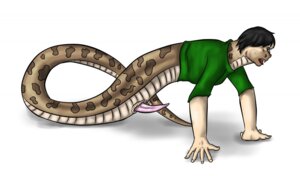 Rating: Explicit Score: 0 Tags: animal_genitalia animal_penis apode black_hair bottomless clothed clothing draconcopode e621 erection foulfrost full-length_portrait genitals hair legless male naga open_mouth penis portrait reptile scalie serpentine shirt snake solo topwear transformation User: bunchy7s