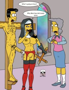 Rating: Explicit Score: 0 Tags: 1boy 2006 2girls balls bondage breasts caught_in_the_act cheating_husband cheating_with_daughter cleft_of_venus clothed_female_nude_male clothed_male_nude_female crucifixion english_text erection eyeshadow father_and_daughter female femdom garter_belt garter_straps habit helen_lovejoy incest innie_pussy jessica_lovejoy lipstick male male_nipples medium_breasts nipples penis pussy religion rule34 single_glove skirt socks speech_bubble standing stockings testicles the_fear the_simpsons timothy_lovejoy uncensored User: bunchy7s