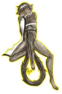 Rating: Questionable Score: 0 Tags: anthro bleach_(series) e621 fangs felid female hy-thegreycat iko ikorane low_res mammal simple_background solo tail teeth white_background User: bunchy7s