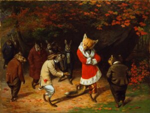 Rating: Safe Score: 0 Tags: 1885 19th_century ancient_art angry anthro barefoot biped bottomwear brown_body brown_fur canid canine clothing coat detailed_background digitigrade e621 fall_leaves feet forest formal_art fox fur grass group lagomorph leporid male mammal nature oil_on_canvas oil_painting_(artwork) open_mouth outside painting_(artwork) pants plant rabbit regency_period_clothing reynard_the_fox rodent sciurid tail topwear traditional_media_(artwork) traditional_painting_(artwork) tree tree_squirrel warm_colors white_bottomwear white_clothing white_pants william_holbrook_beard User: bunchy7s Rating: Safe Score: 0 Tags: 1885 19th_century ancient_art angry anthro barefoot biped bottomwear brown_body brown_fur canid canine clothing coat detailed_background digitigrade e621 fall_leaves feet forest formal_art fox fur grass group lagomorph leporid male mammal nature oil_on_canvas oil_painting_(artwork) open_mouth outside painting_(artwork) pants plant rabbit regency_period_clothing reynard_the_fox rodent sciurid tail topwear traditional_media_(artwork) traditional_painting_(artwork) tree tree_squirrel warm_colors white_bottomwear white_clothing white_pants william_holbrook_beard User: bunchy7s