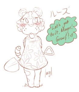 Rating: Safe Score: 0 Tags: animal_crossing anthro bangle_(animal_crossing) blush e621 felid female heart_symbol holding_object holding_tool japanese_text lacgl mammal monochrome nintendo pantherine requestfaeg shovel solo text tiger tools translation_request User: bunchy7s Rating: Safe Score: 0 Tags: animal_crossing anthro bangle_(animal_crossing) blush e621 felid female heart_symbol holding_object holding_tool japanese_text lacgl mammal monochrome nintendo pantherine requestfaeg shovel solo text tiger tools translation_request User: bunchy7s