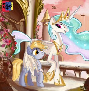 Rating: Safe Score: 0 Tags: absurd_res amber_eyes balcony blonde_hair building crown cutie_mark derpy_hooves_(mlp) duo e621 equid equine feathered_wings feathers female feral flower friendship_is_magic fur grey_body grey_fur hair hasbro headgear hi_res horn jowybean long_hair mammal multicolored_hair my_little_pony mythological_creature mythological_equine mythology open_mouth outside pegasus plant princess princess_celestia_(mlp) purple_eyes royalty sky smile tongue white_body white_fur winged_unicorn wings yellow_eyes User: bunchy7s