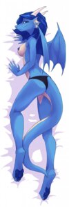 Rating: Questionable Score: 0 Tags: 2013 4_toes anthro arm_support barefoot biped black_clothing black_panties black_underwear blue_body blue_hair blue_nipples blue_nose blue_pawpads blue_skin breasts butt cinnamonhunter claws clothed clothing dakimakura dakimakura_design digitigrade dragon e621 feet female hair half-closed_eyes hi_res hindpaw horn looking_at_viewer looking_back lying membrane_(anatomy) membranous_wings multicolored_body multicolored_skin mythological_creature mythological_scalie mythology narrowed_eyes nipples non-mammal_breasts non-mammal_nipples on_side panties pawpads paws pinup playful pose scalie seductive side_boob smile solo tail toes topless two_tone_body two_tone_skin underwear wings User: bunchy7s