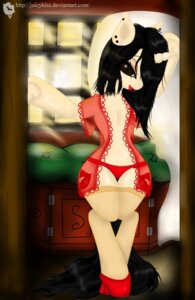 Rating: Questionable Score: 0 Tags: 2012 black_hair brown_eyes clothing cutie_mark e621 ear_piercing english_text equid equine fan_character female hair hasbro horn inside juicykiss legwear looking_at_viewer mammal my_little_pony mythological_creature mythological_equine mythology piercing solo stockings tail text tongue tongue_piercing unicorn url User: bunchy7s