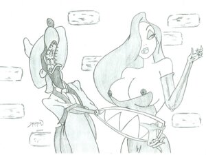 Rating: Explicit Score: 0 Tags: disney female jessica_rabbit monochrome nipples rule34 tagme who_framed_roger_rabbit User: bunchy7s