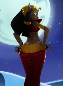 Rating: Safe Score: 0 Tags: 2012 anthro big_butt biped black_hair butt butt_cleavage desert detailed_background digital_media_(artwork) disney disney's_aladdin domestic_cat e621 felid feline felis female female_anthro full_moon hair hi_res looking_at_viewer looking_back mammal mirage_(disney) moon night outside portrait rear_view seductive sky solo sssonic2 star starry_sky three-quarter_portrait User: bunchy7s