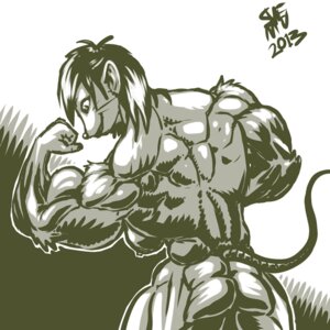 Rating: Questionable Score: 0 Tags: 1:1 2013 biceps breasts butt e621 female flexing hi_res mammal murid murine muscular muscular_female nipples nude rat rodent side_boob smile solo swemu tail User: bunchy7s