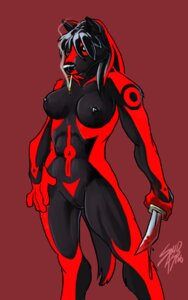 Rating: Explicit Score: 0 Tags: anthro black_nose blood bodily_fluids breasts canid canine canis e621 female genitals knife mammal nipples nude smoke solidasp solo tail tattoo vulva wolf User: bunchy7s