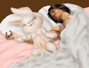 Rating: Explicit Score: 0 Tags: anthro bed bed_sheet bedding blue_eyes duo e621 female funimal fur furniture hare human lagomorph leporid male mammal mousetache navel on_bed russian sochi_2014 what white_body white_fur zaika User: bunchy7s
