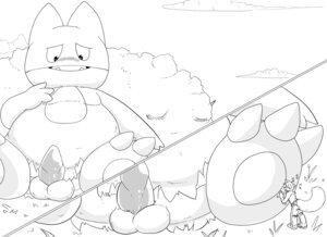Rating: Explicit Score: 0 Tags: anthro blush claws clothed feral fur furry male male_only monochrome multiple_males munchlax nude outdoors penis pokemon rule34 size_difference tagme yaoi User: bunchy7s