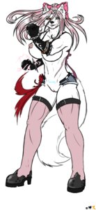 Rating: Explicit Score: 0 Tags: 6:13 anthro breasts canid canine canis clothing e621 female footwear fur genitals hi_res high_heels kaori_thanatrynus legwear mammal nipples nude rath_raholand shoes solo stockings torn_clothing vulva white_body white_fur wolf User: bunchy7s