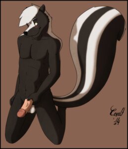 Rating: Explicit Score: 0 Tags: 2014 anthro balls blush cevelt e621 erection fur genitals hi_res humanoid_genitalia humanoid_penis male mammal markings mephitid nude penis simple_background skunk smile solo striped_markings striped_tail stripes tail tail_markings User: bunchy7s