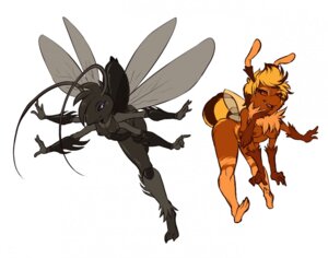 Rating: Questionable Score: 0 Tags: 2013 antennae_(anatomy) anthro arthropod arthropod_abdomen bee breasts cricket drpepsi duo e621 eyes_closed female hymenopteran insect insect_wings jete_(drpepsi) multi_arm multi_limb nipples non-mammal_breasts non-mammal_nipples nude orthopterid scarlett_(drpepsi) wide_hips wings User: bunchy7s