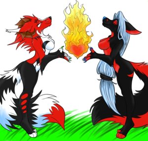 Rating: Safe Score: 0 Tags: 2012 anthro bitten_(character) bittenwolf breasts canid canine canis duo e621 female fire heart_symbol horn mammal nude tail temrin_sanjem wolf User: bunchy7s