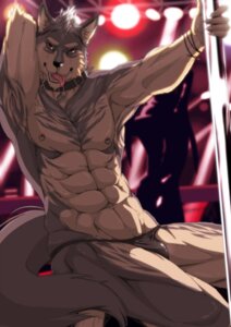 Rating: Questionable Score: 0 Tags: abs anthro athletic biceps big_muscles brown_eyes bulge canid canine canis clothed clothing collar dancing e621 flexing fur grey_body grey_fur hand_behind_head holding_fixture looking_at_viewer male mammal muscular muscular_anthro muscular_male navel nipple_piercing nipples pecs piercing pole pole_dancing pose shircheat solo suggestive thong tongue tongue_out topless underwear wolf User: bunchy7s